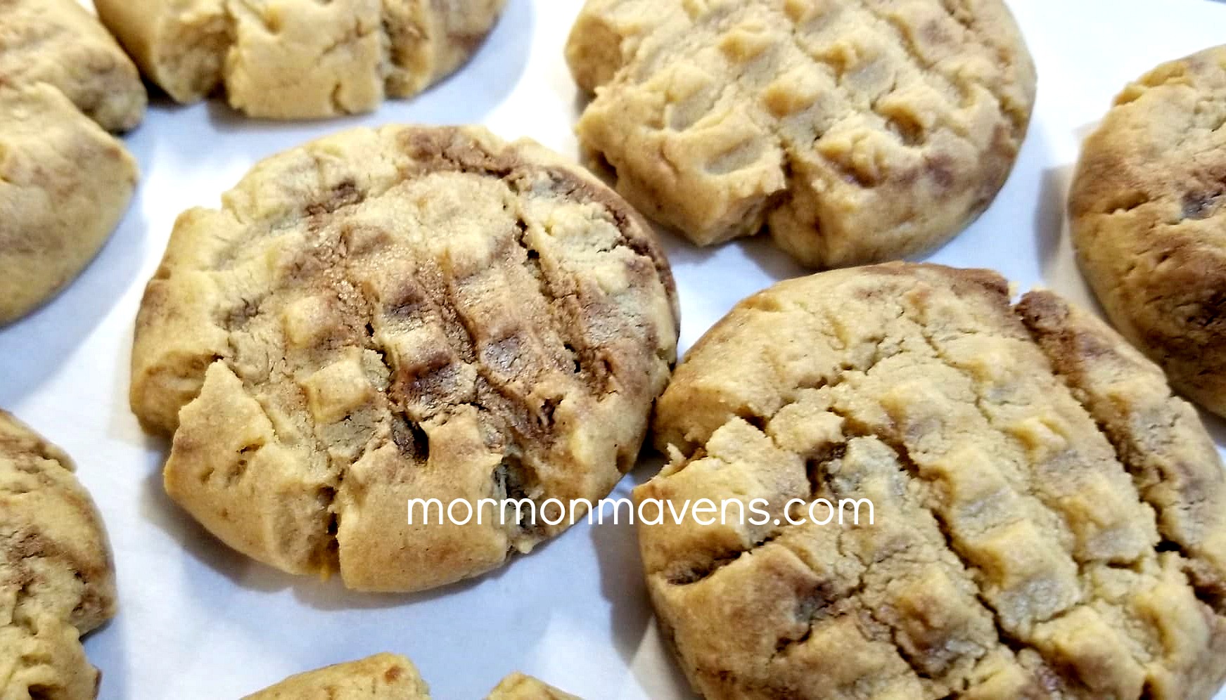 nutella peanut butter cookies