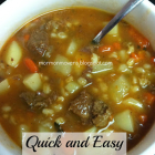 Quick and Easy Beef Stew Soup