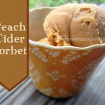 Peach Cider Sorbet